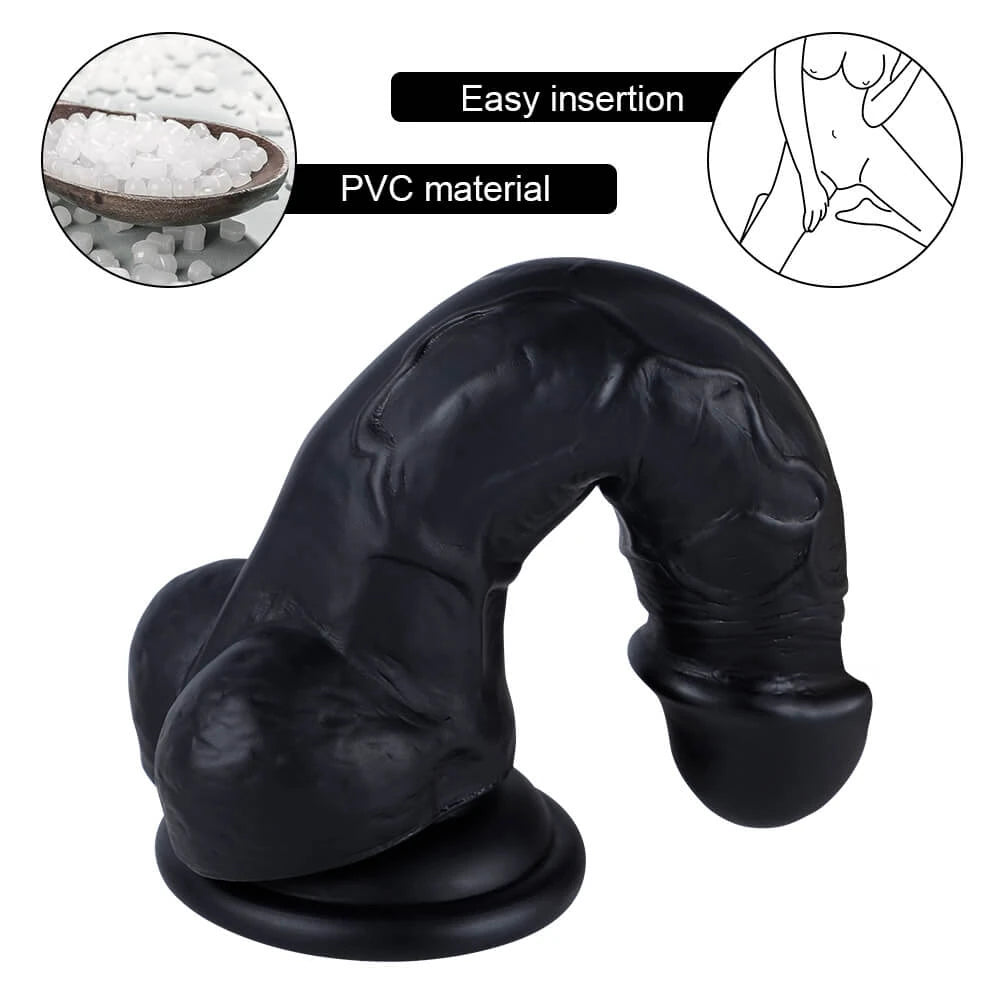 Xise Dildo Series Adonis Strapon 10 Mod Titreşimli Belden Bağlamalı Realistik Penis 18 Cm-Siyah