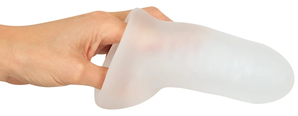 Rebel Men's Gear Thickening Sleeve Medium Testis Geçirmeli Silikon Penis Kılıfı