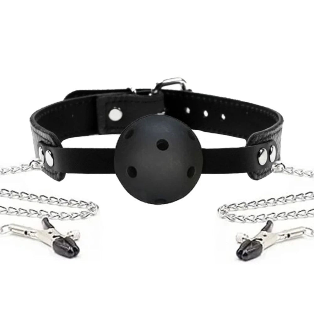 Frowzer Fetish Fantasy Series Breathable Ball Gag Göğüs Klipsi