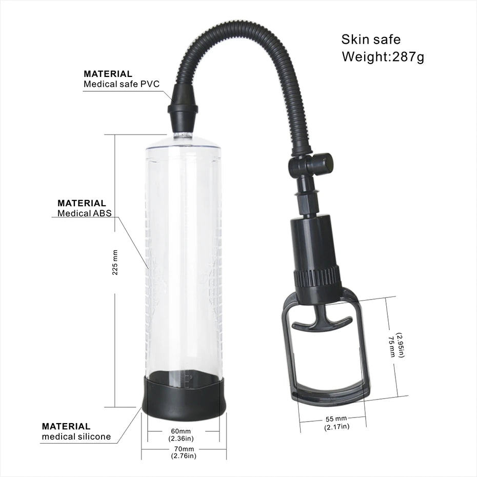 Frowzer World Men's Pump Tetik Mekanizmalı Penis Pompası