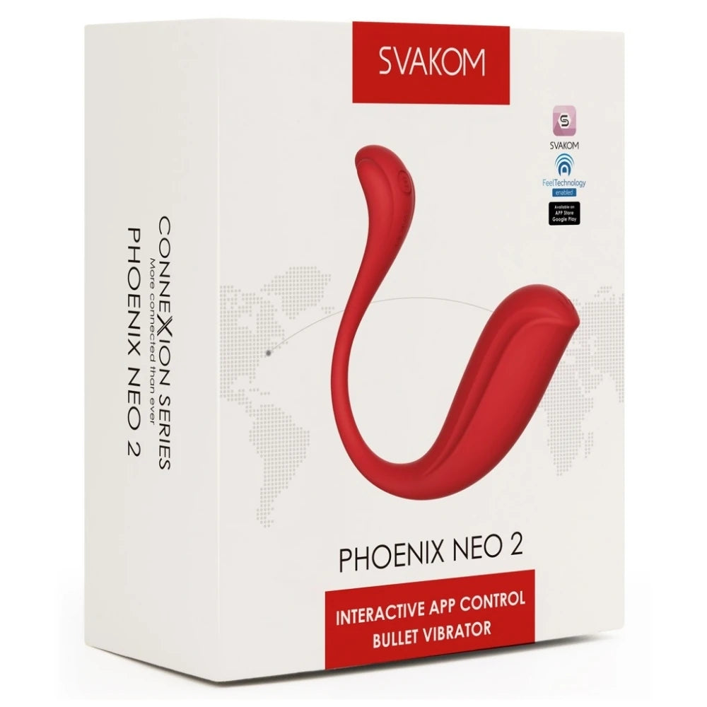 Svakom Phoenix Neo 2 Interactive Telefon Kontrollü Bullet Vibratör