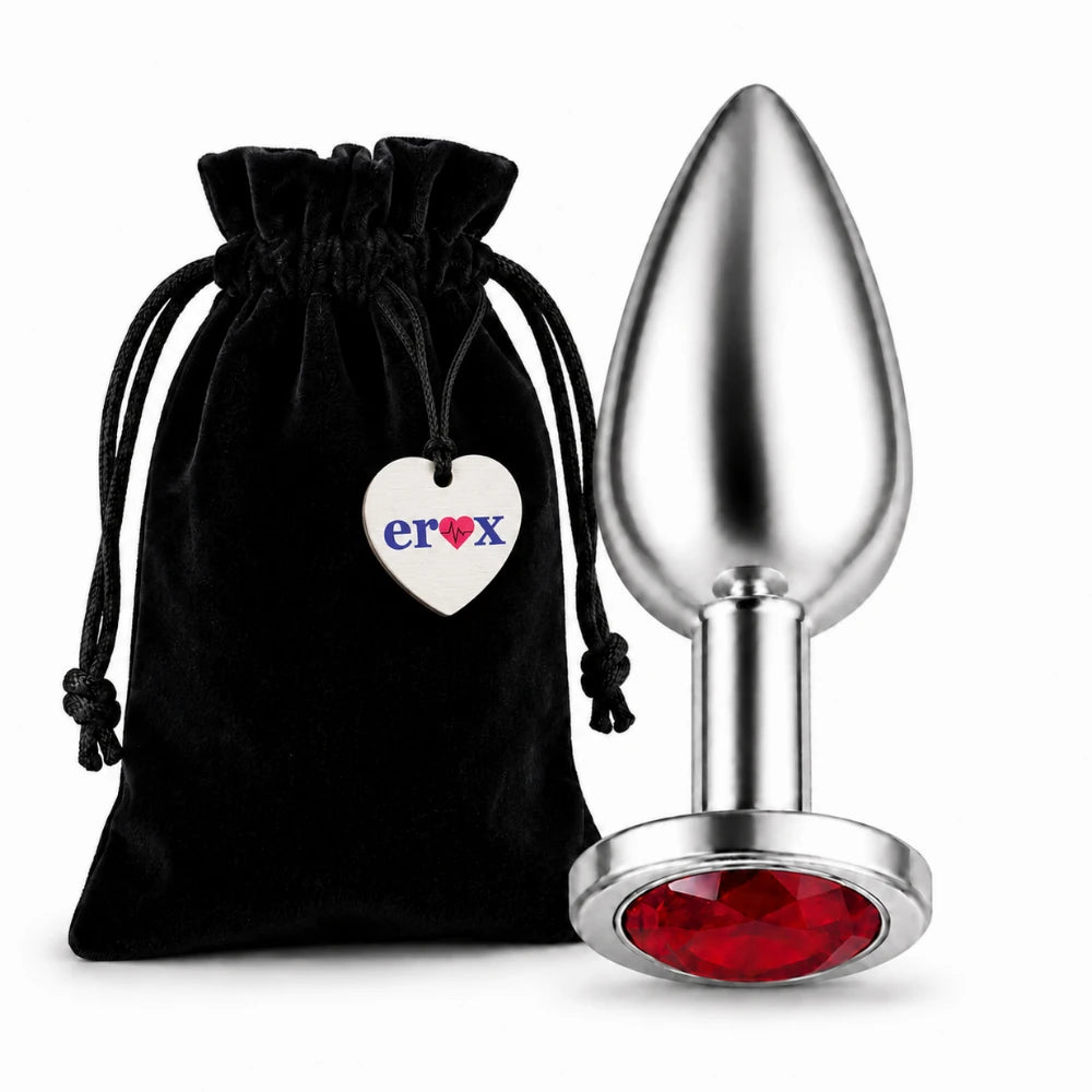 Frowzer Anal Fantasy Luxury Diamond Red Taşlı Çelik Metal Anal Plug – Large