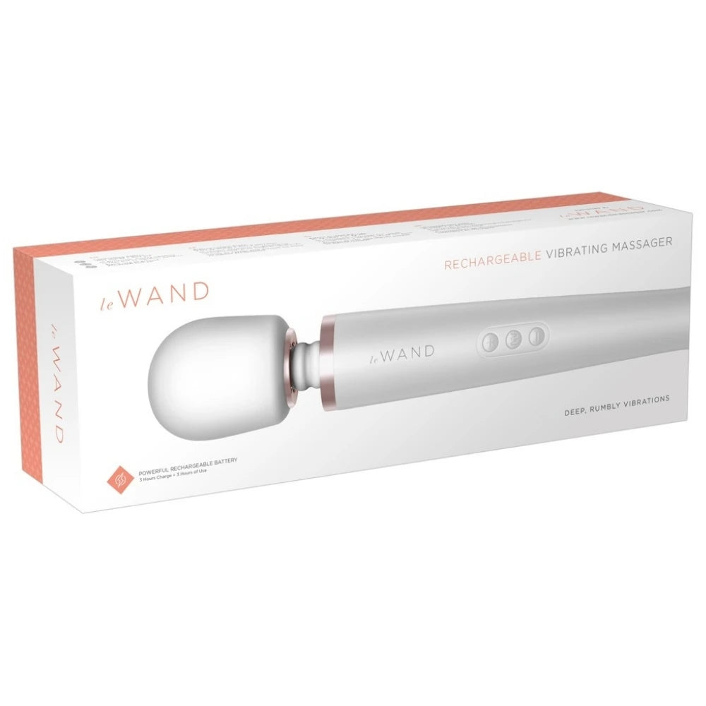 Le Wand Rechargeable Body Wand Massager Masaj Aleti-White