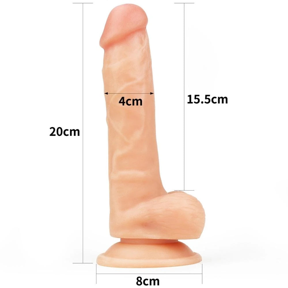 Lovetoy Easy Strapon 19 cm Flexible Kemerli Strapon Penis LV715007