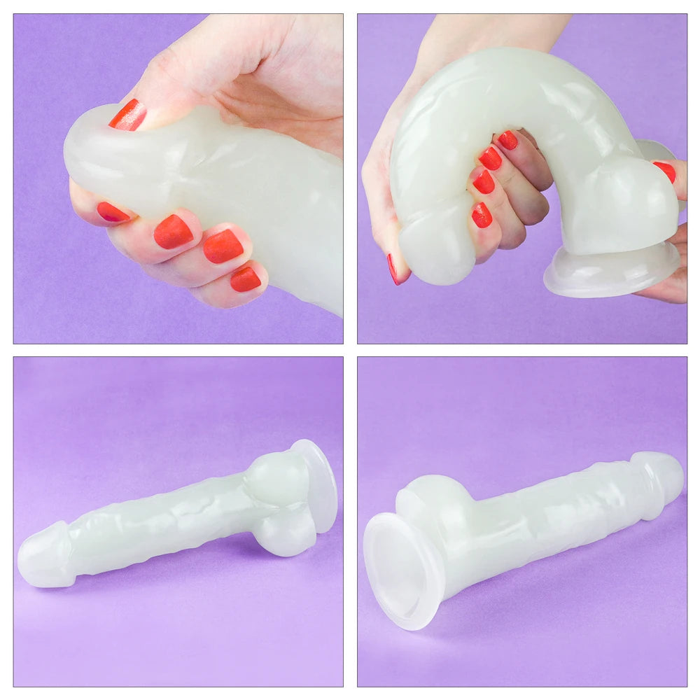 Lovetoy Lumino Play Jelly Dildo 21.5 cm Realistik Penis LV319022