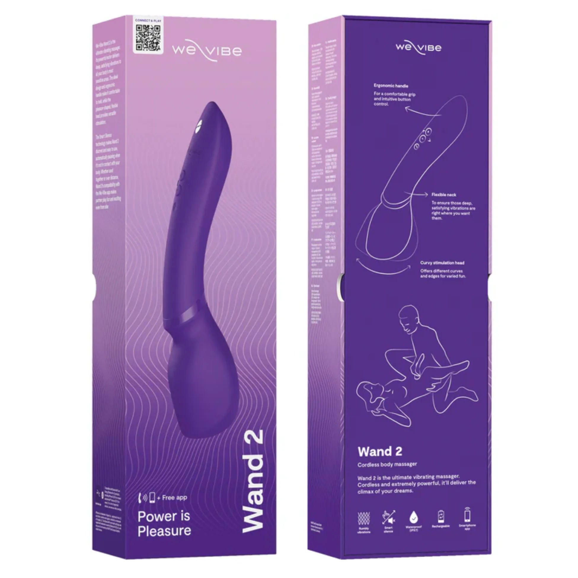 We-Vibe Wand 2 Massager Wand Telefon Uyumlu Masaj Aleti
