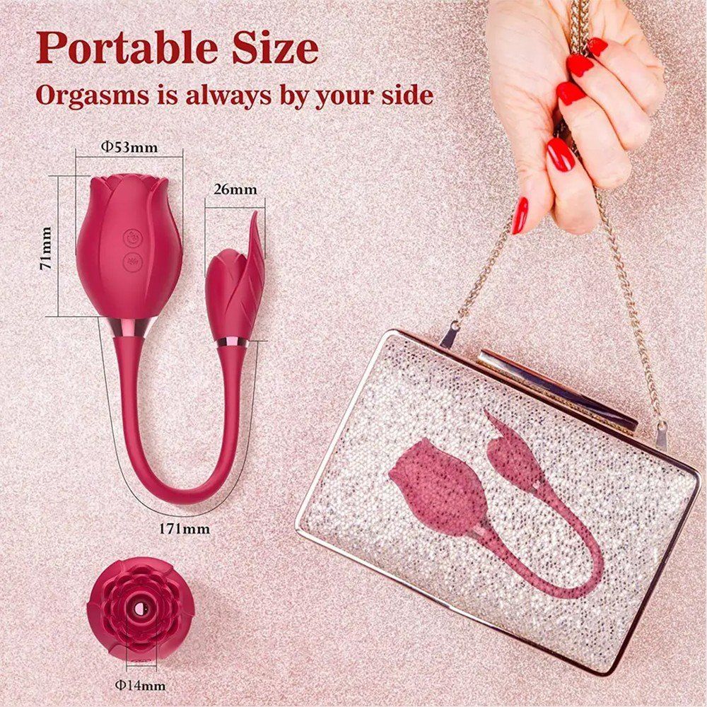 Frowzer Rose Klitoral Emiş Güçlü Gül Vibratör