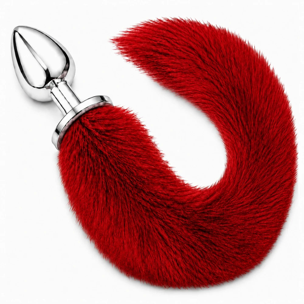 Frowzer Anal Fantasy Tail Kırmızı Tilki Kuyruklu Metal Anal Plug