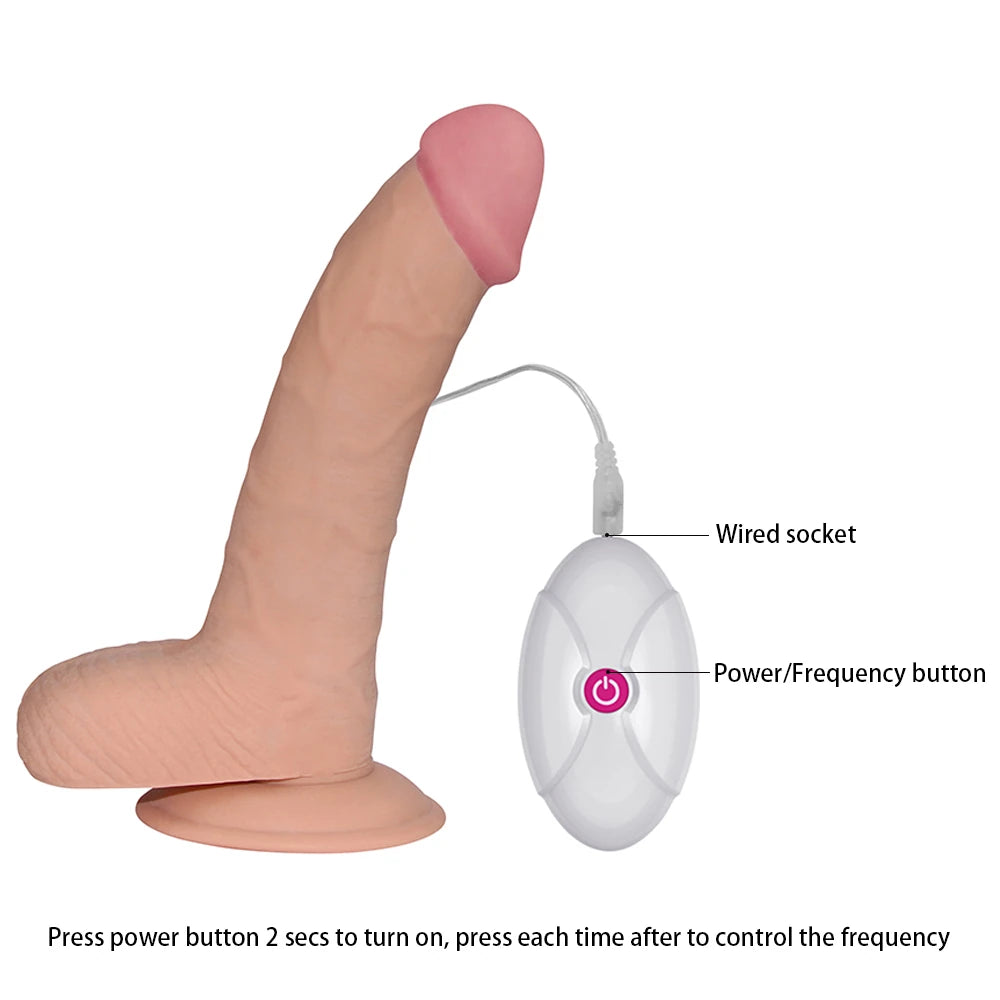 Lovetoy The Ultra Soft Dude Dildo Belden Bağlamalı Kalın Titreşimli Realistik Penis 20 Cm