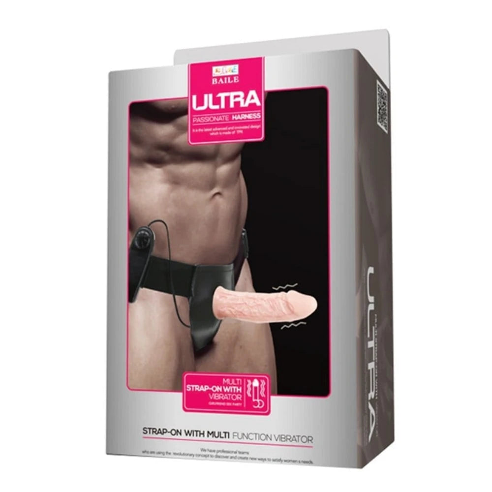 Baile Ultra Passionate Titreşimli Kemerli İçi Boş Penis BW-022050