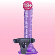 Frowzer Jelly Strap-On 14.5 cm Balden Bağlamalı Realistik Penis-Purple