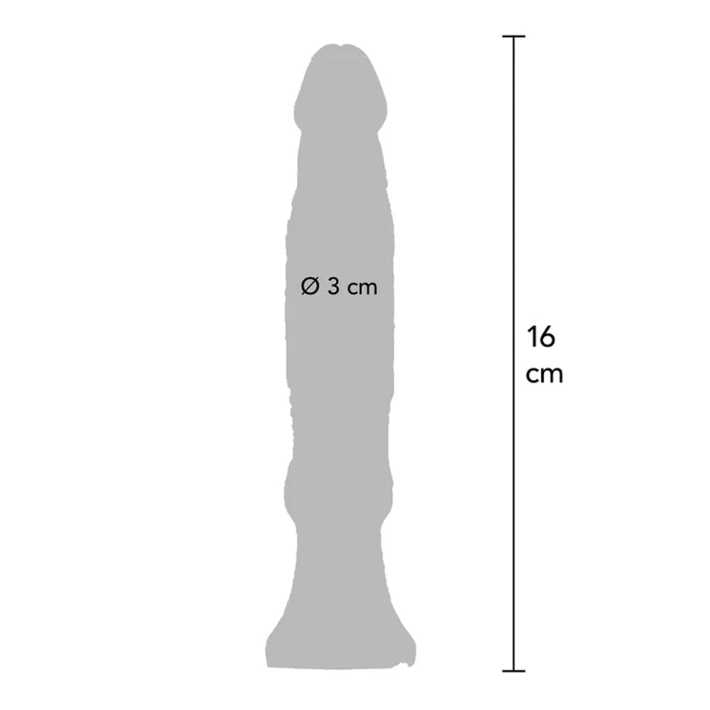 ToyJoy Anal Starter Dick Mor Vajinal ve Anal Jel Doku Penis 16 Cm.