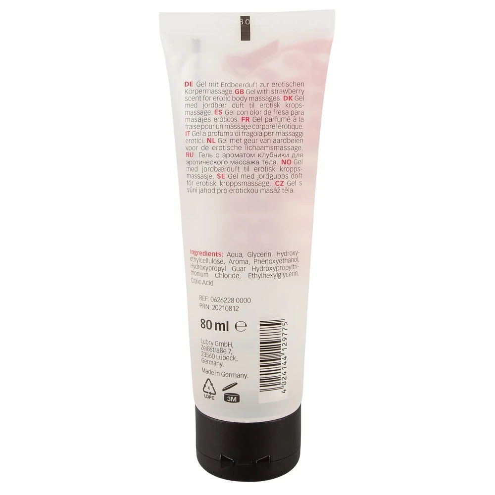 Just Play Strawberry Erotic Gel Çilek Aromalı Kayganlaştırıcı Jel 80 Ml.