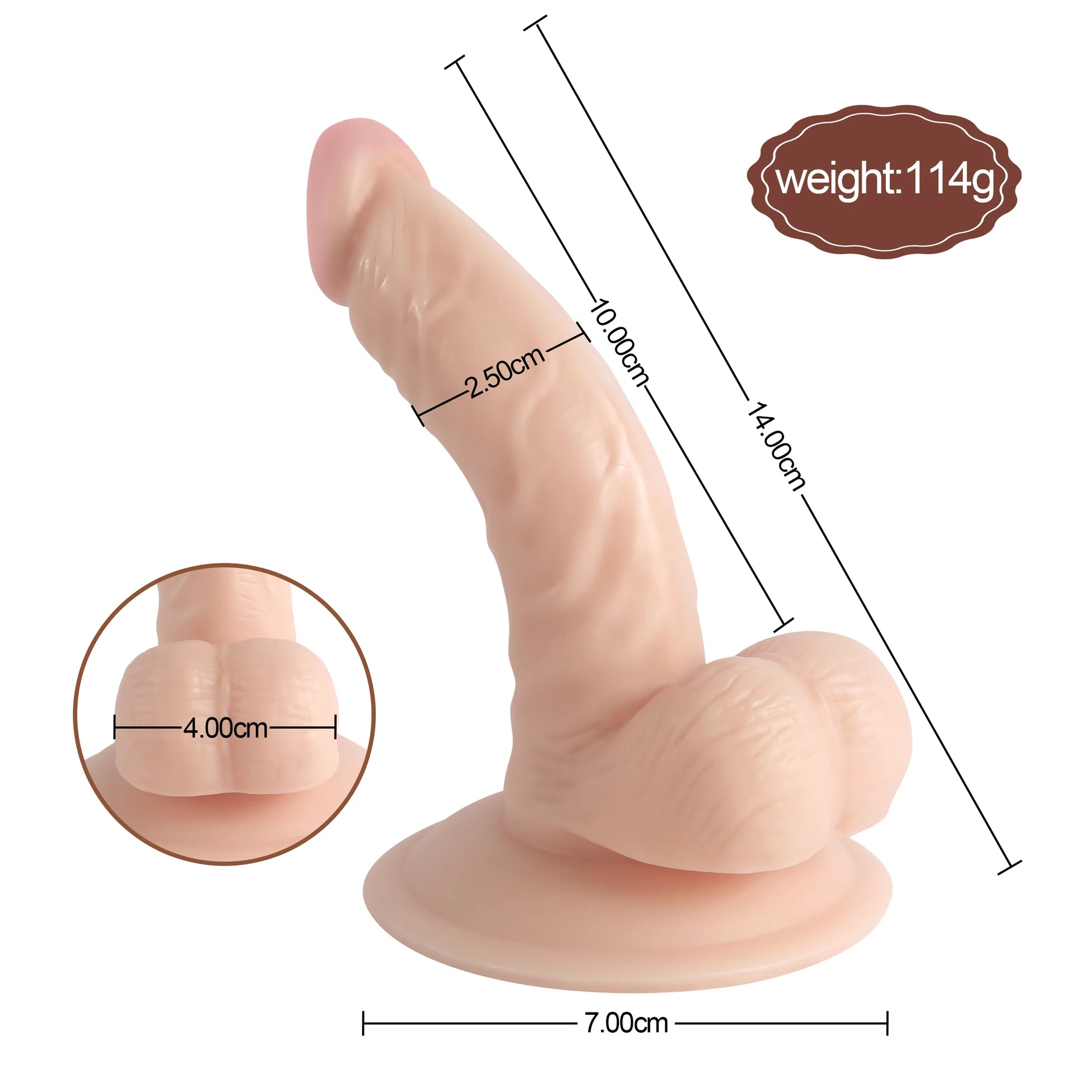 Xise Dildo Series Dick 13 cm Realistik Penis