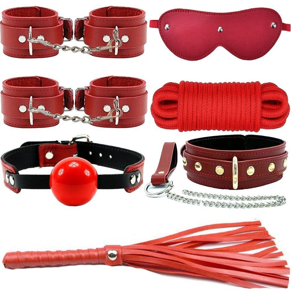Frowzer Fetish Fantasy Series 7 Pcs. Fetiş Pozisyon Seti - Kırmızı
