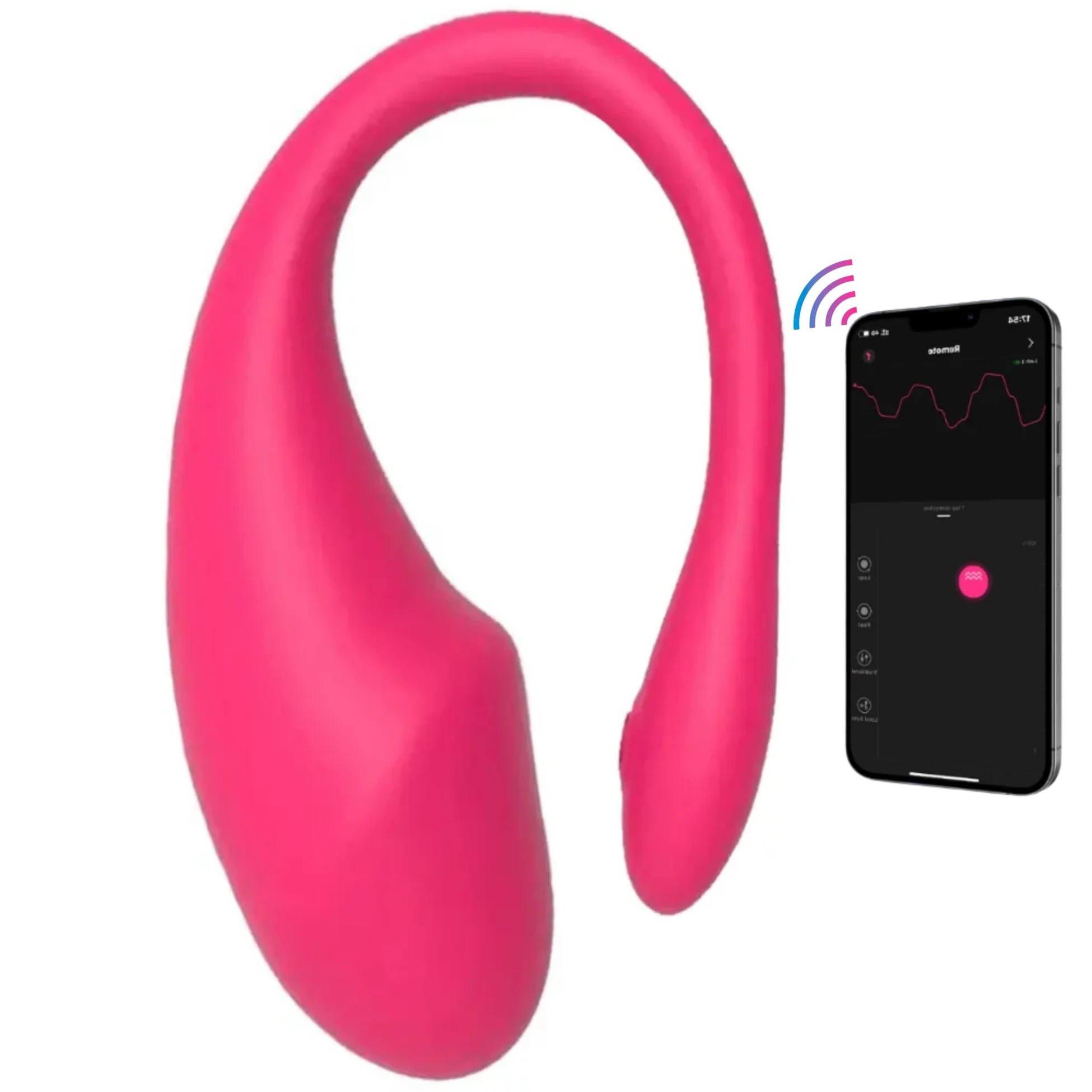 Frowzer Push Wearable Vibe Telefon Kontrollü Giyilebilir Vibratör-Pink
