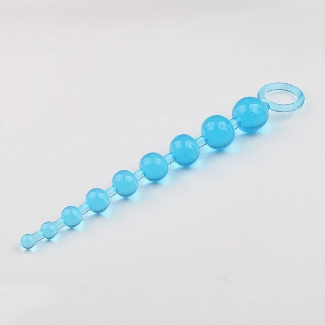 Exovid Anal Beads Mavi Kademeli Anal Zevk Topu