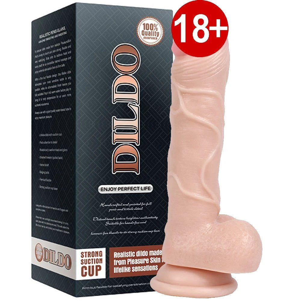 Xise Dildo Series Beat Flexible Silicone Belden Bağlamalı Realistik Penis 19 Cm