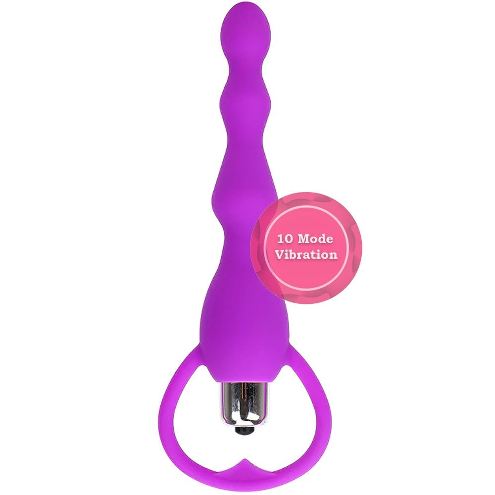 Frowzer Anal Fantasy Boğumlu 10 Mod Titreşimli Anal Vibratör-Purple