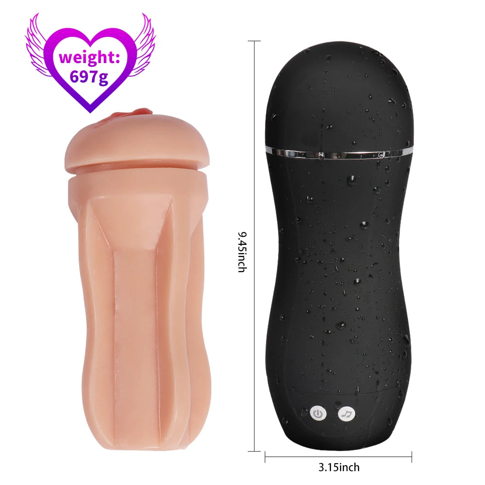 Shequ Tiny Usb Şarjlı Titreşimli Realistik Vajina SQ-MA70014
