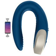 Satisfyer Double Love Blue Telefon ve Kumanda Kontrollü Vibratör