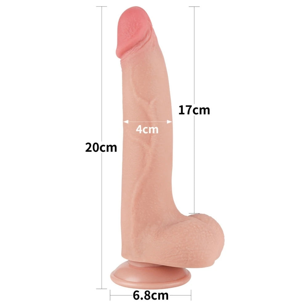 Lovetoy Sliding Skin Hareketli Deri Özellikli 22 Cm Realistik Penis LV317208