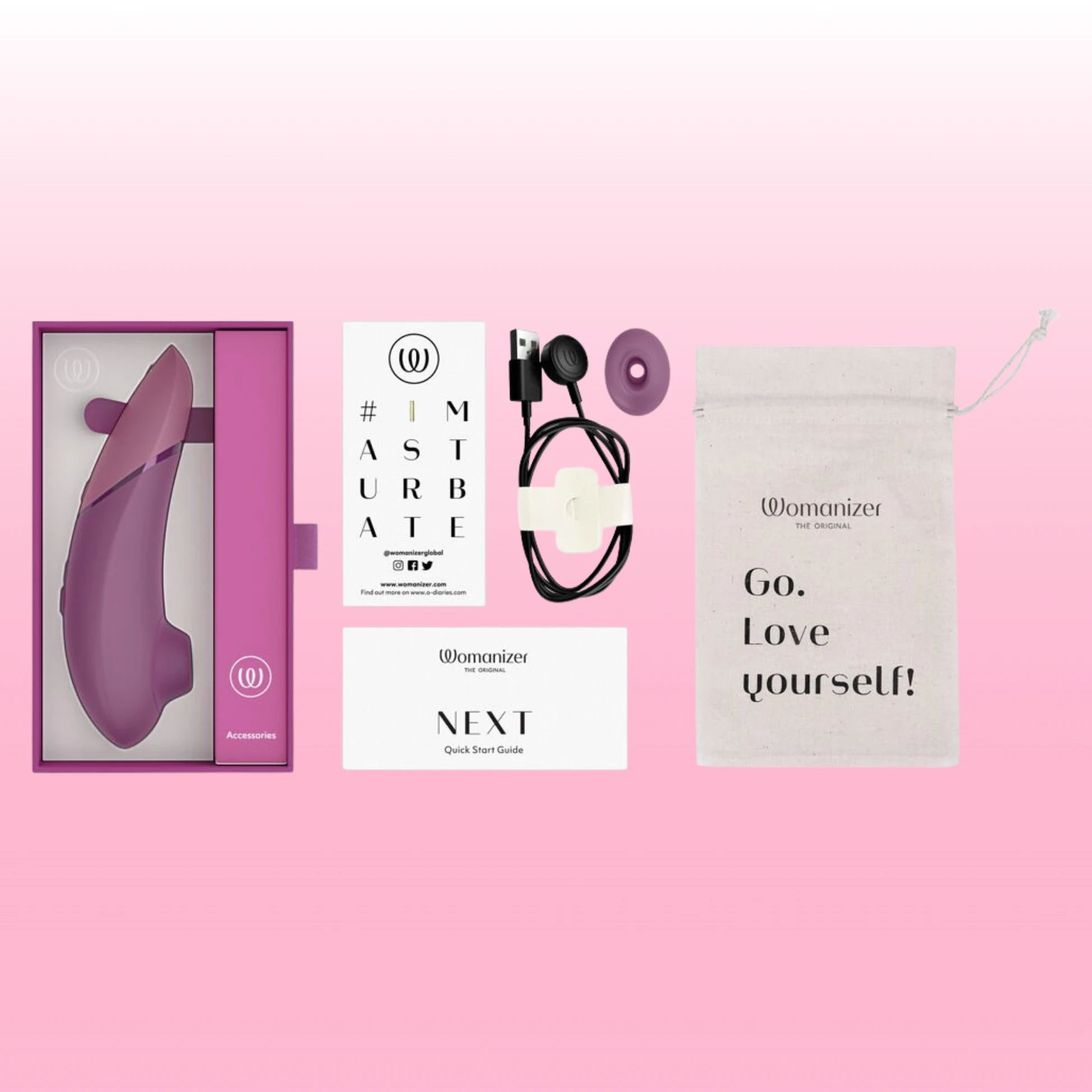 Womanizer Next Sensual Collection Emiş Güçlü ve Klitoral Uyarıcı Vibratör-Pink