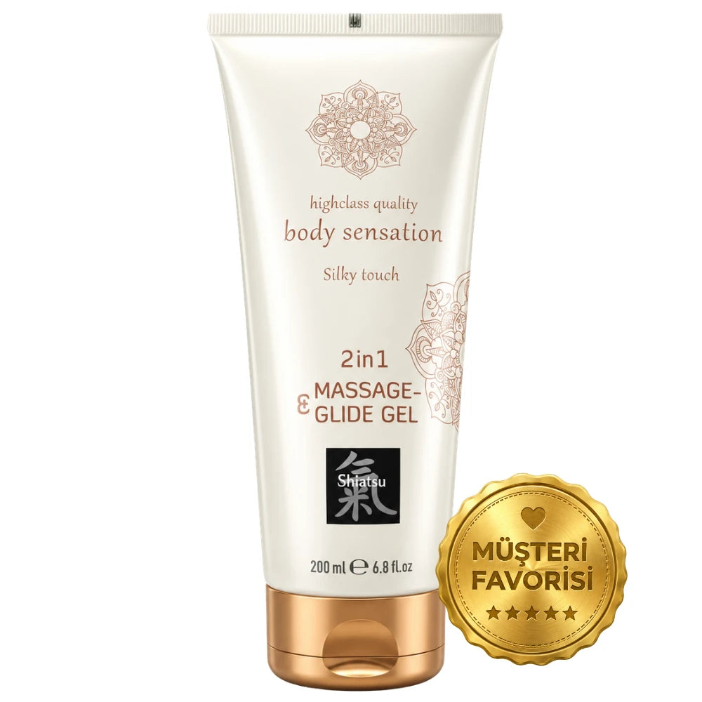 Hot Shiatsu Massage & Glide Gel 2in1 Silky Touch Kayganlaştırıcı Jel