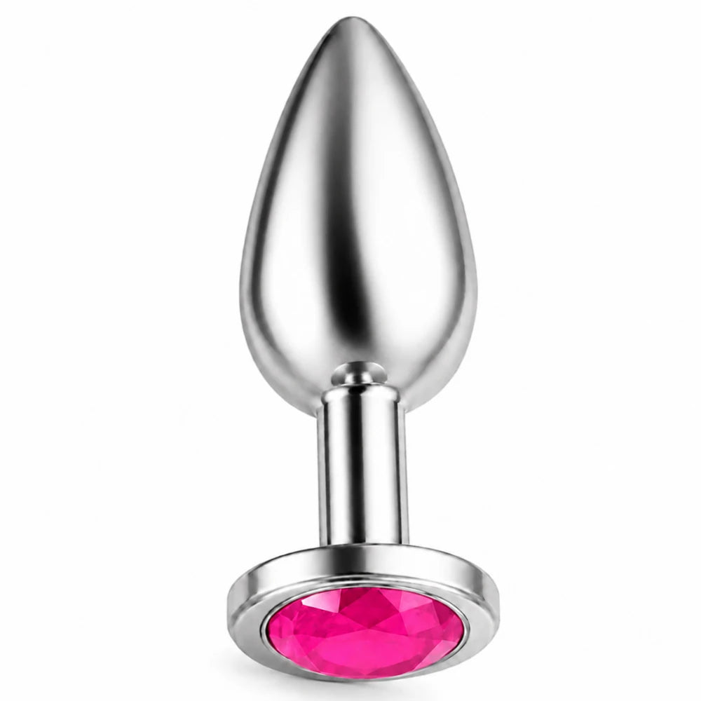 Frowzer Anal Fantasy Luxury Diamond Pink Taşlı Çelik Metal Anal Plug – Medium