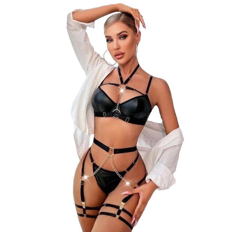 Frowzer Fantasy Wear Lingerie Dreams Zincirli Jartiyer Takım