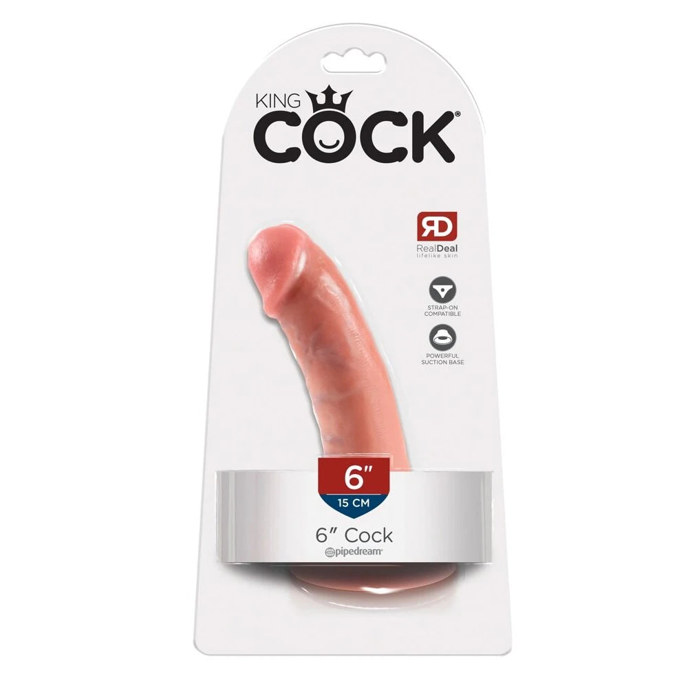 Pipedream King Cock 6'' Testissiz Realistik Amerikan Penis - Ten