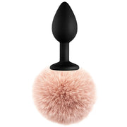 Frowzer Luxury Black Silicone Bunny Tail Brown Kuyruklu Anal Plug