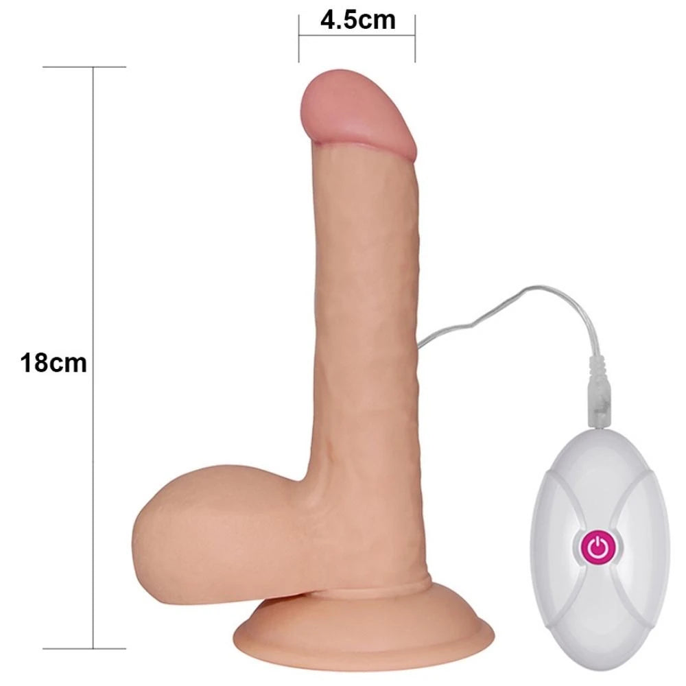 Lovetoy The Ultra Soft Dude Belden Bağlamalı Realistik Vibratör 18 Cm