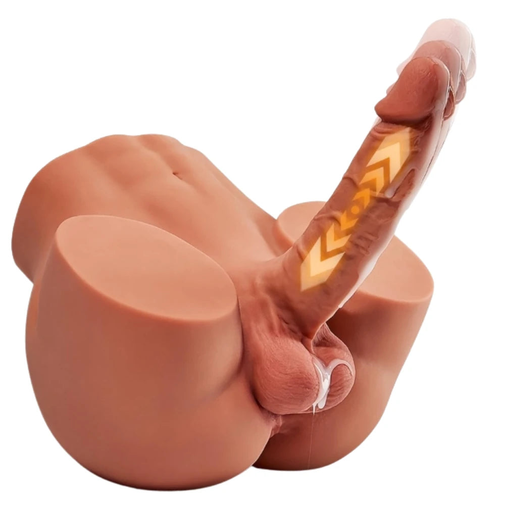 Frowzer Masturbation İleri Geri Haraketli Titreşimli Dildo ve Kalça Mastürbatör