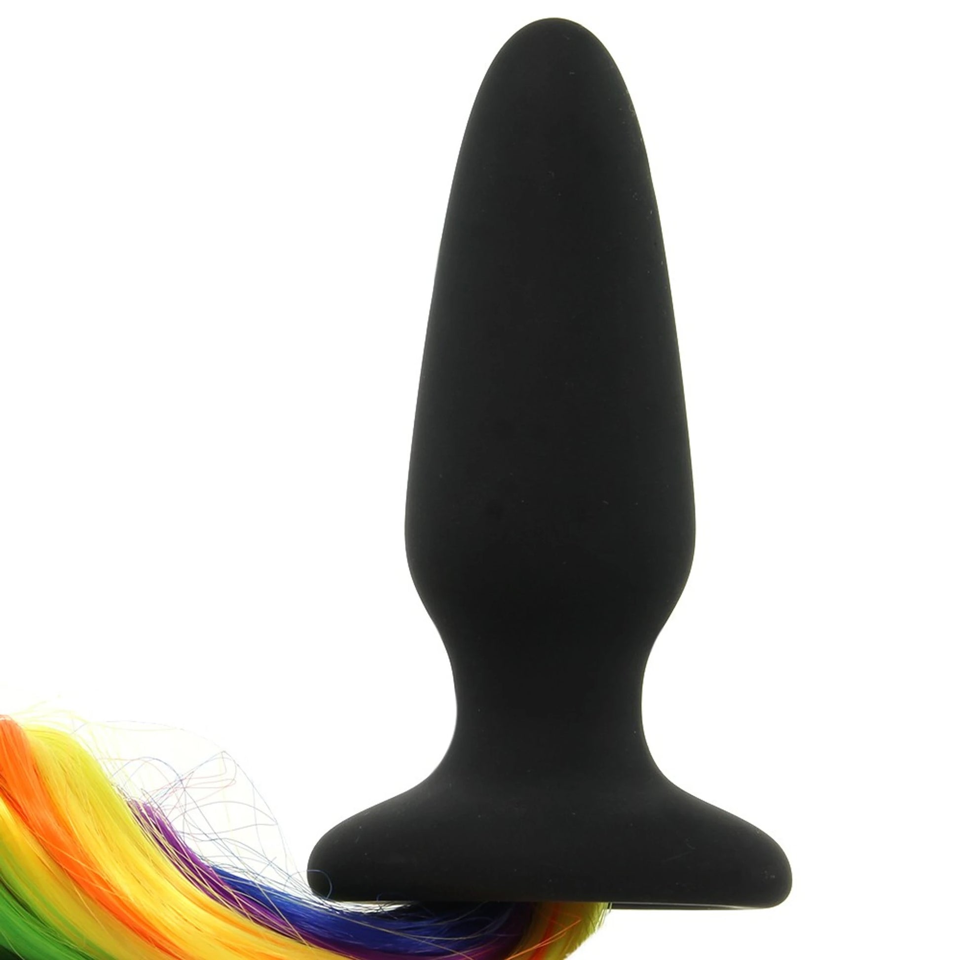 NS Novelties Unicorn Tails Kuyruklu Silikon Anal Plug Black