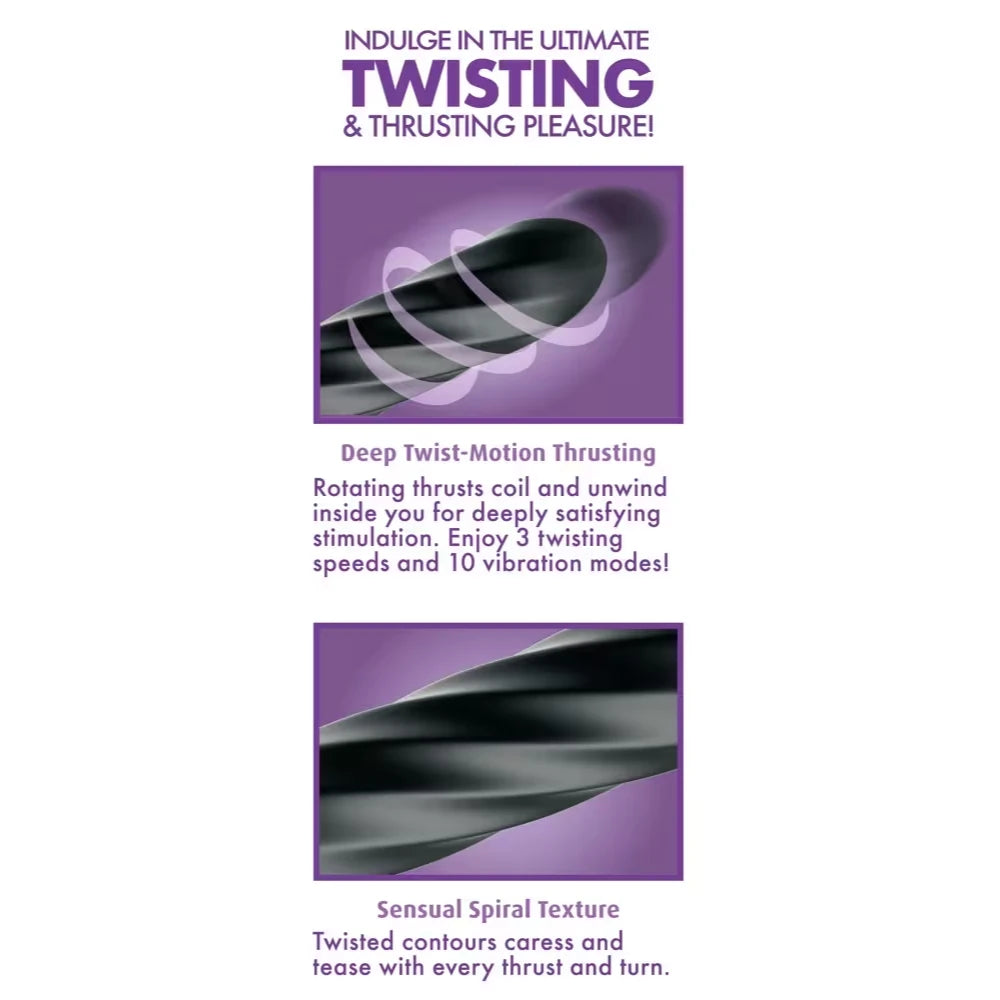 Pipedream Elite Anal Fantasy Collection Twist Ecstasy Hareketli Anal Vibratör