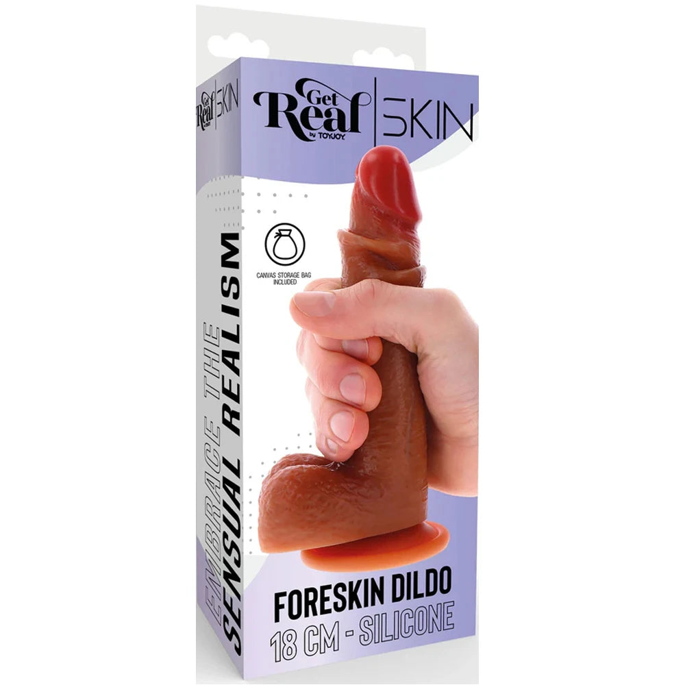 ToyJoy Get Real Foreskin Dildo Gerçek His Belden Bağlamalı Realistik Penis