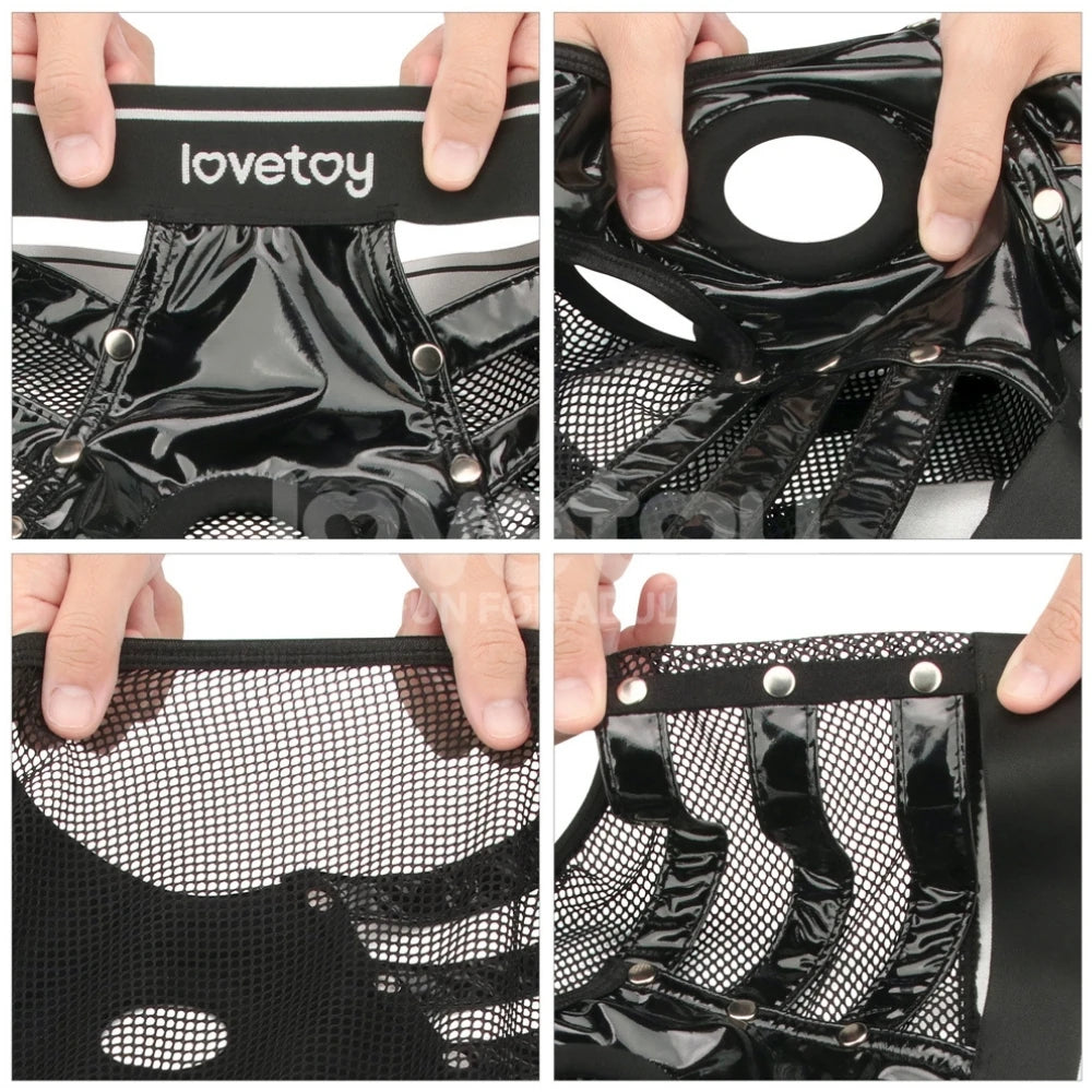 Lovetoy Rebellion Reign Iconic Harness Strap on Set LV781001B M/L