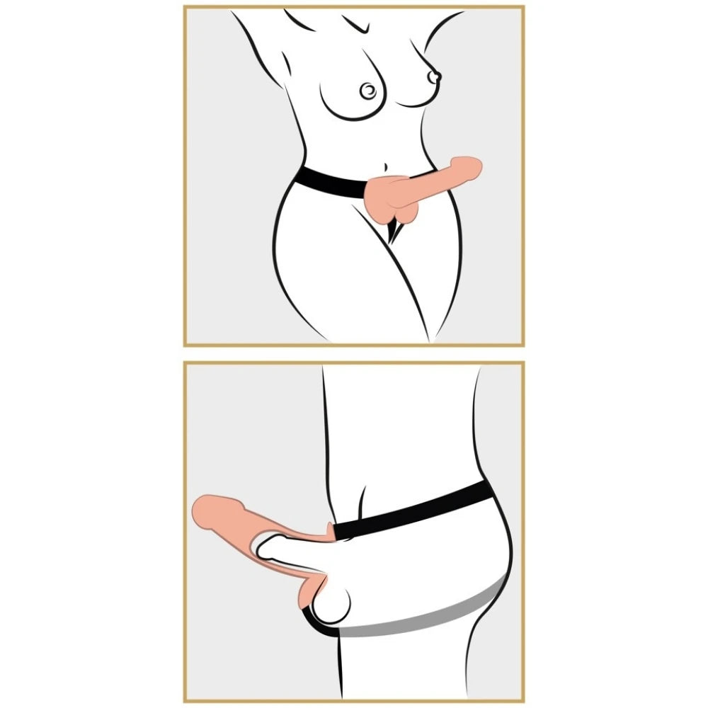 Pipedream Fetish Fantasy Series 9 Inch Hollow Strap-On With Balls Kemerli İçi Boş Penis