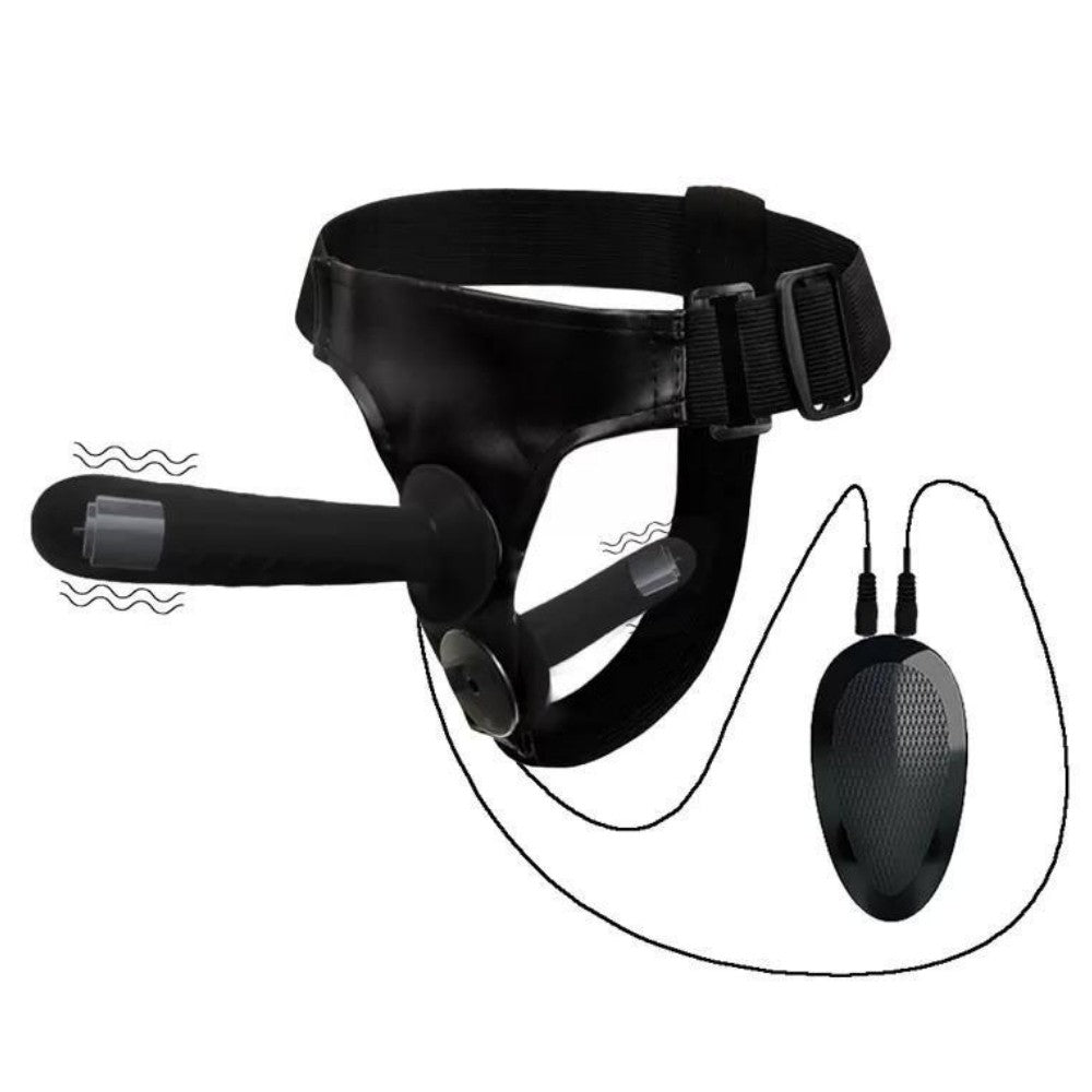 Erox Double Çift Taraflı Titreşimli Biseksüel Strap-On Penis