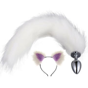 Frowzer Tail Kuyruklu Mor Taçlı Küçük Metal Anal Plug