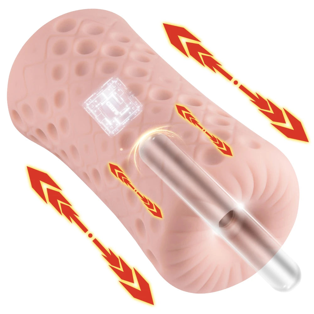 Shequ No.2 White Vagina İleri Geri Hareketli Vajina Masturbator SQ-MAT60137