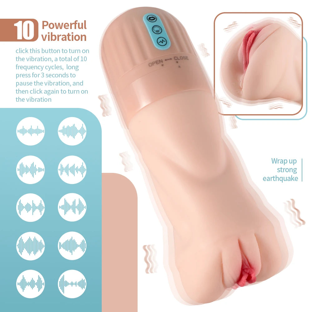 Shequ No.6 Beta Suction Emiş Güçlü Titreşimli Masturbator Vajina SQ-MA60120