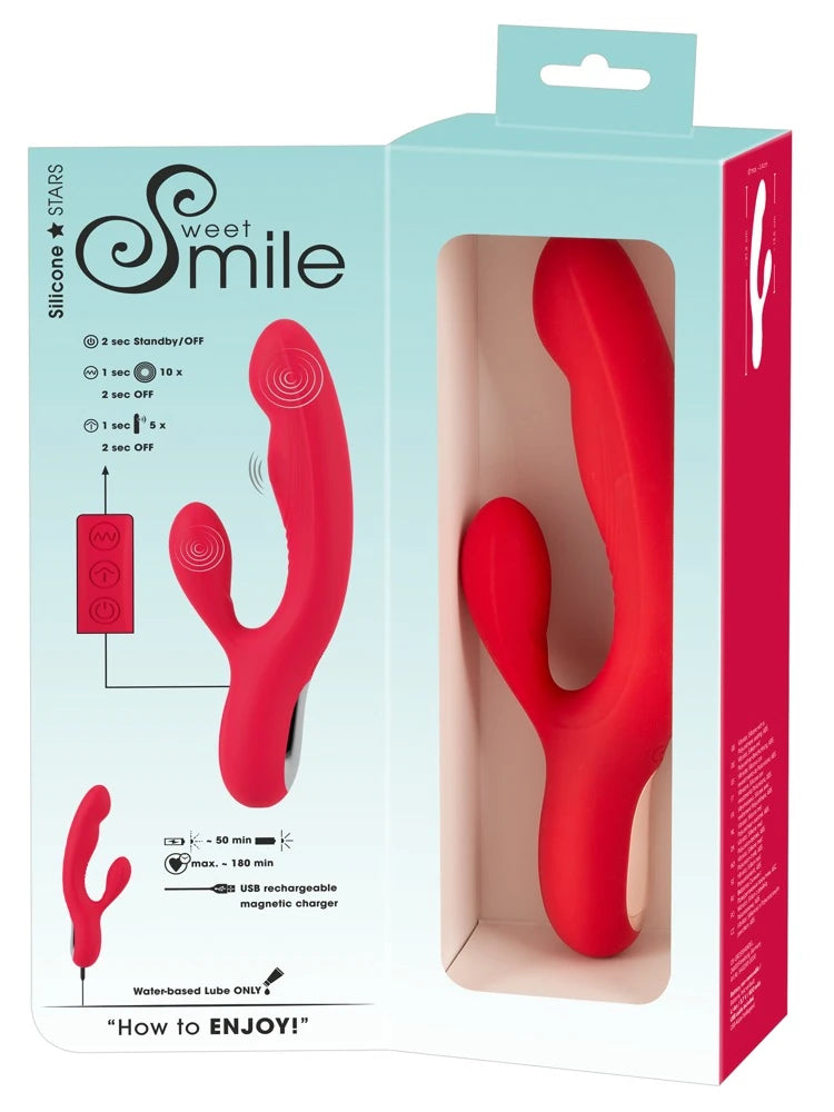 Sweet Smile Silicone Star Thumping Hareketli Rabbit Vibratör