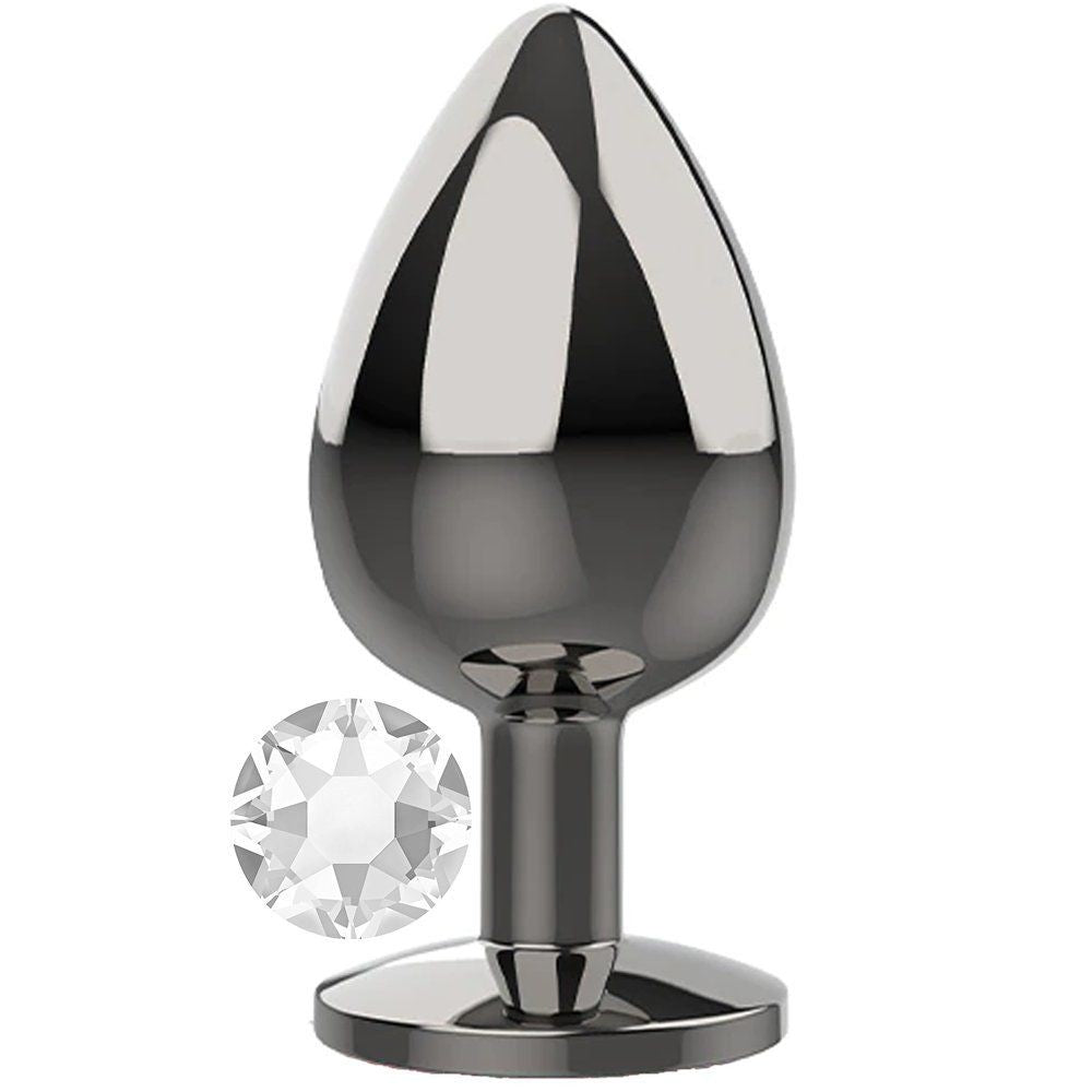 Erox White Jewellery Large Lüks Çelik Anal Plug