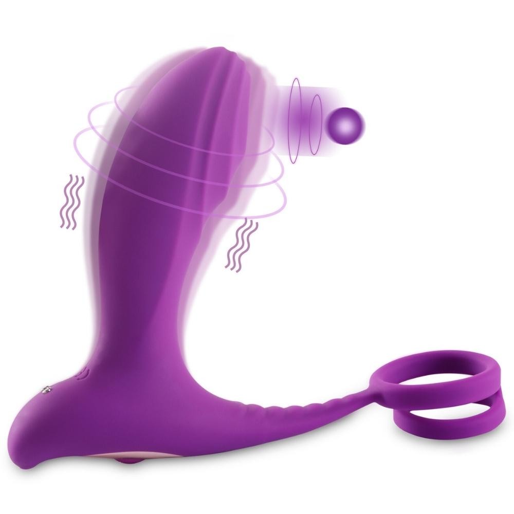 Shequ Mesue Couple Halkalı Prostat Masaj Vibratör