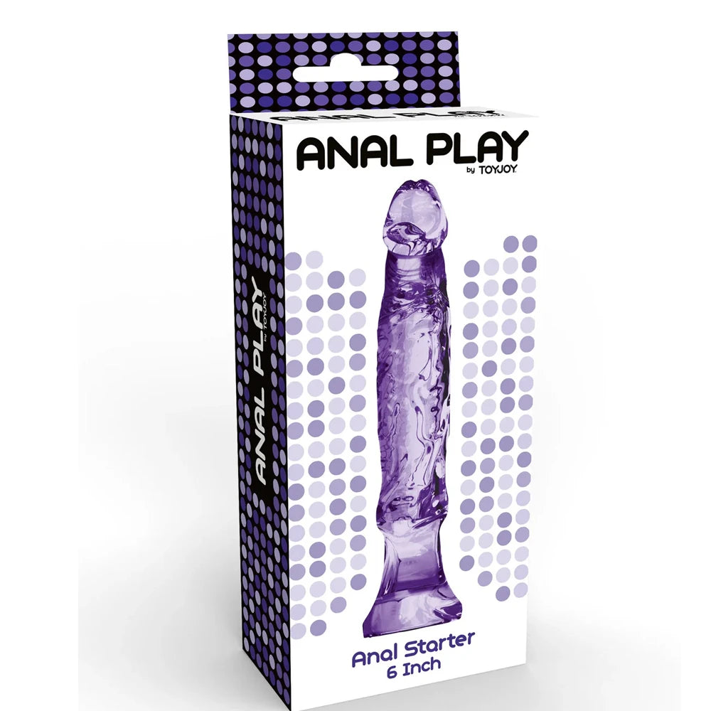 ToyJoy Anal Starter Dick Mor Vajinal ve Anal Jel Doku Penis 16 Cm.