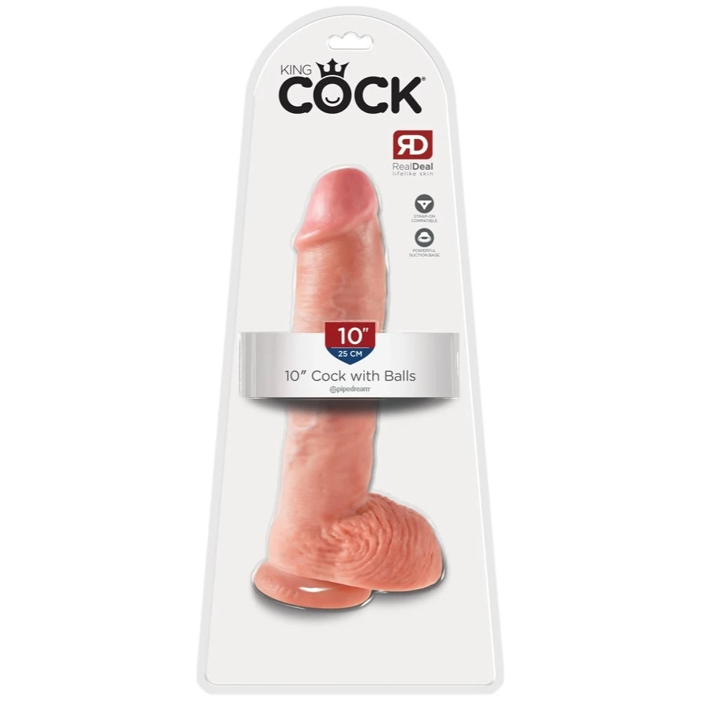 Pipedream King Cock 10 Inch Cock With Balls Realistik Penis