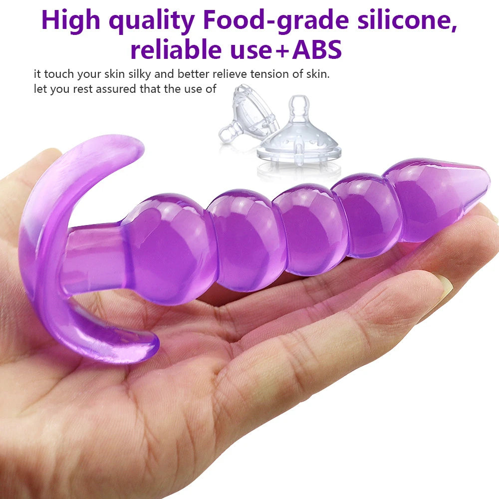 Frowzer Anal Fantasy Silicone Butt Beads Anal Training Silikon Anal Plug-Purple