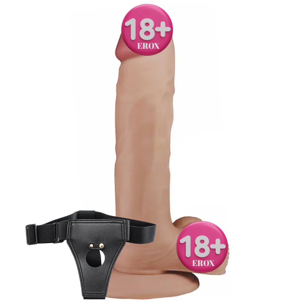 Lovetoy The Ultra Soft Dude Dildo 23 cm Belden Bağlamalı Realistik Penis LV1086